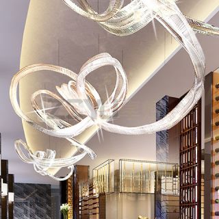 酒店飘带吊灯