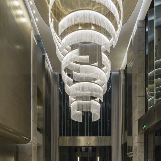 酒店大堂水晶吊灯   