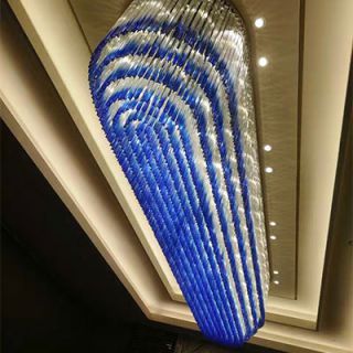 会所KTV大型长方形水晶灯具