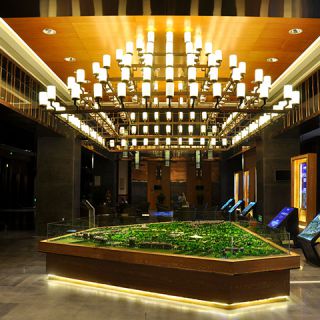 售楼部沙盘区灯具定制